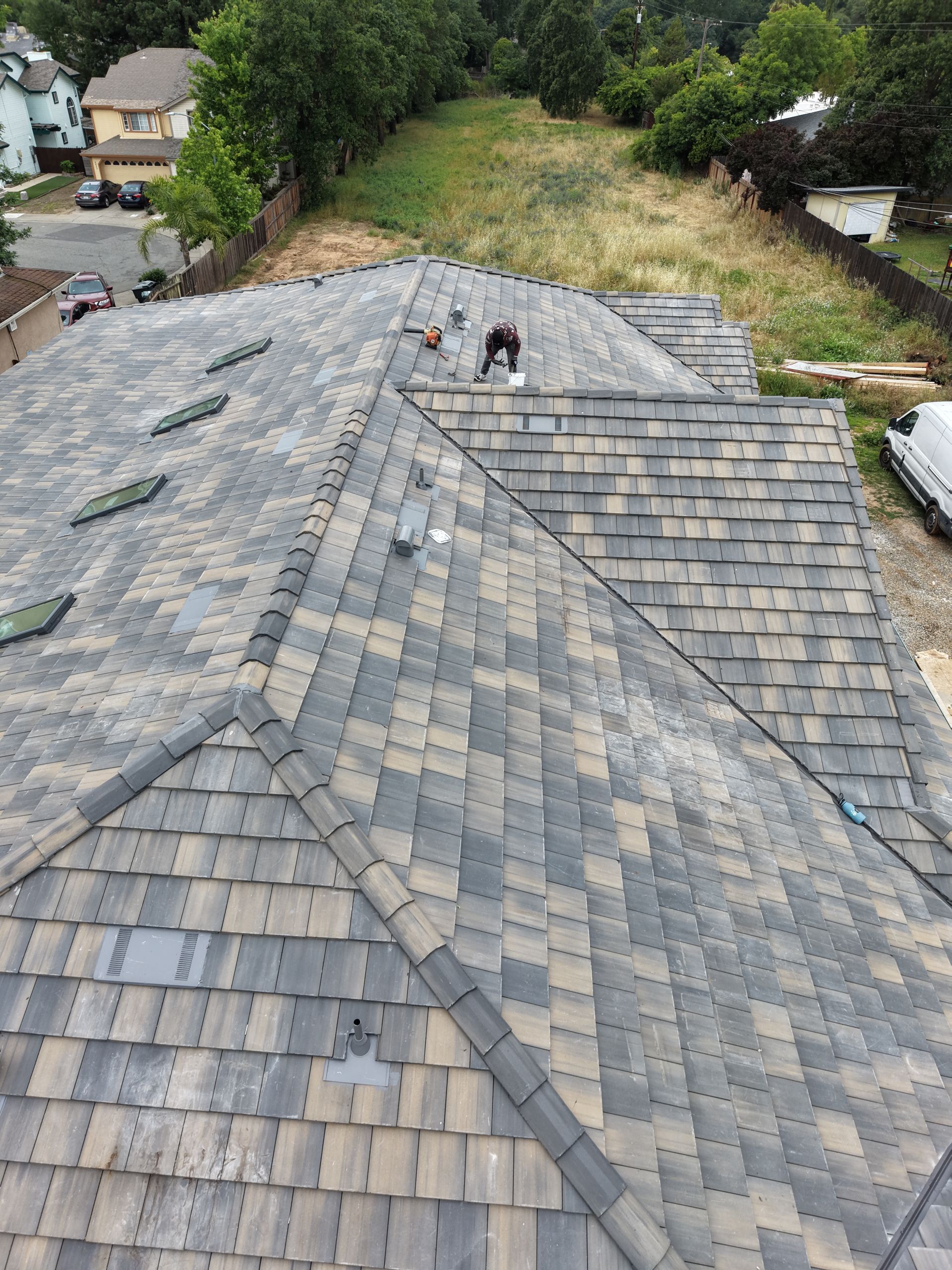 concrete tile roof