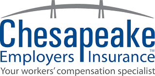 The logo for chesapeake employers insurance shows a bridge.