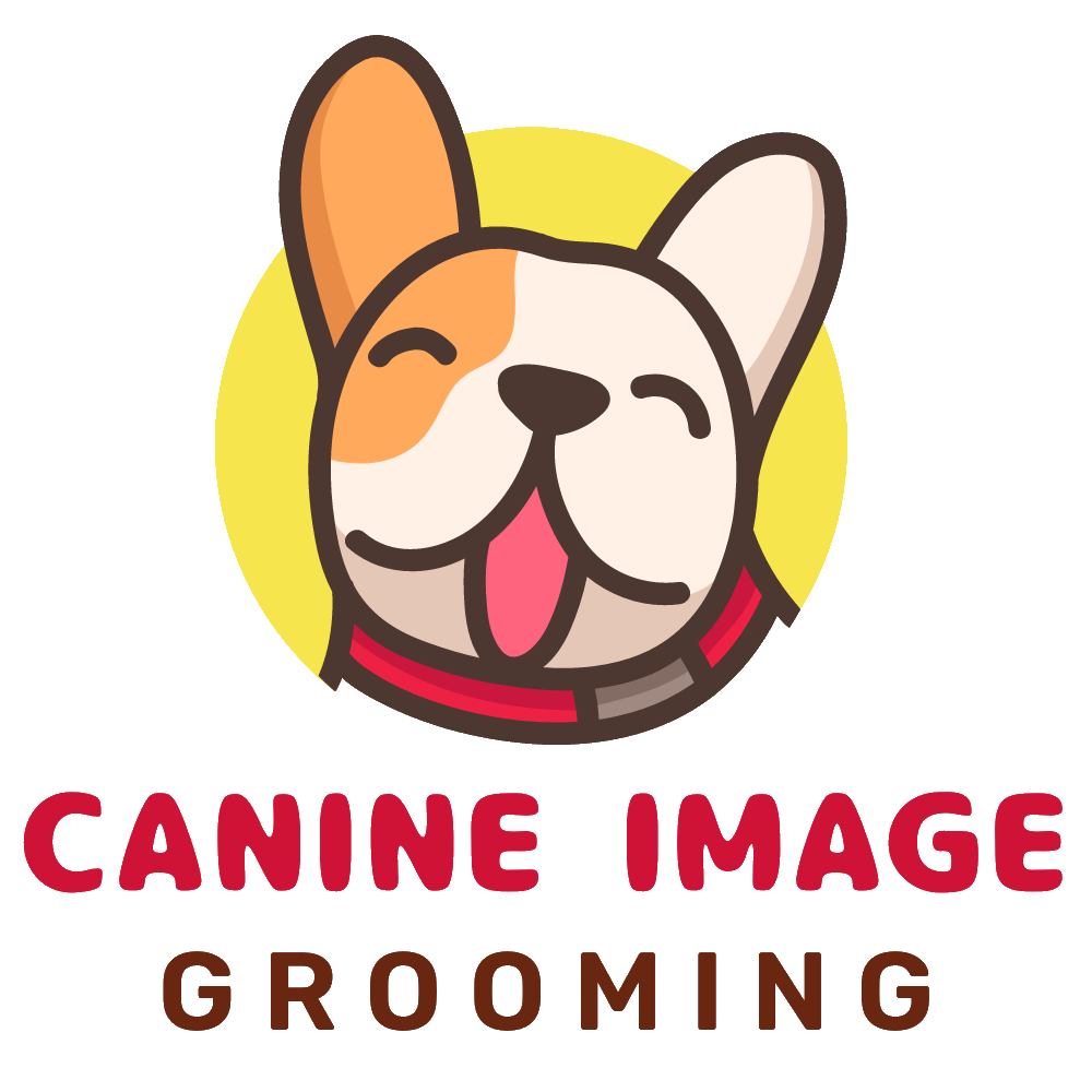 canine image grooming logo