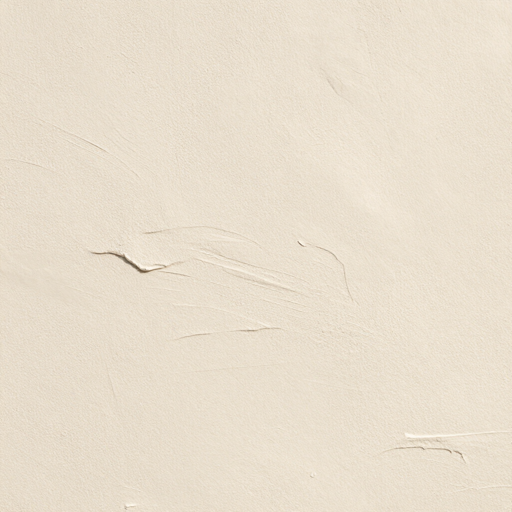 Beige muur met structuur, enkele lichte krasjes en kleine schaafplekken.