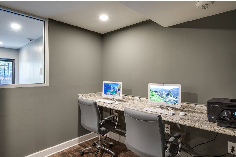 Community business center with computers