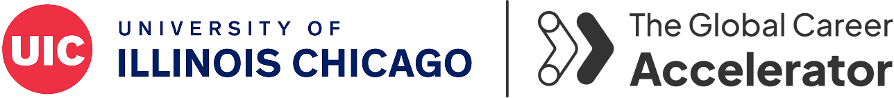 UIC and The Global Career Accelerator logos