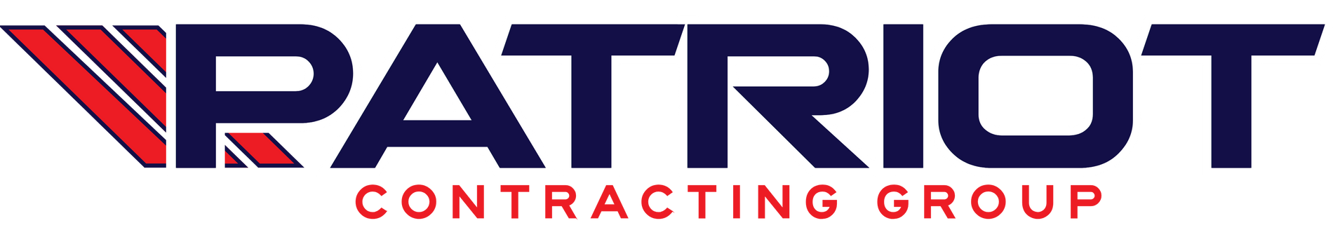The patriot contracting group logo is shown on a white background.