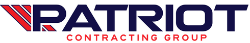 The patriot contracting group logo is shown on a white background.