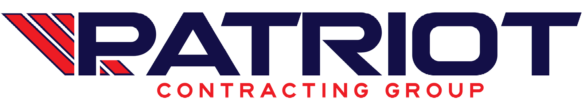 The patriot contracting group logo is shown on a white background.