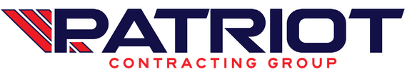 The patriot contracting group logo is shown on a white background.