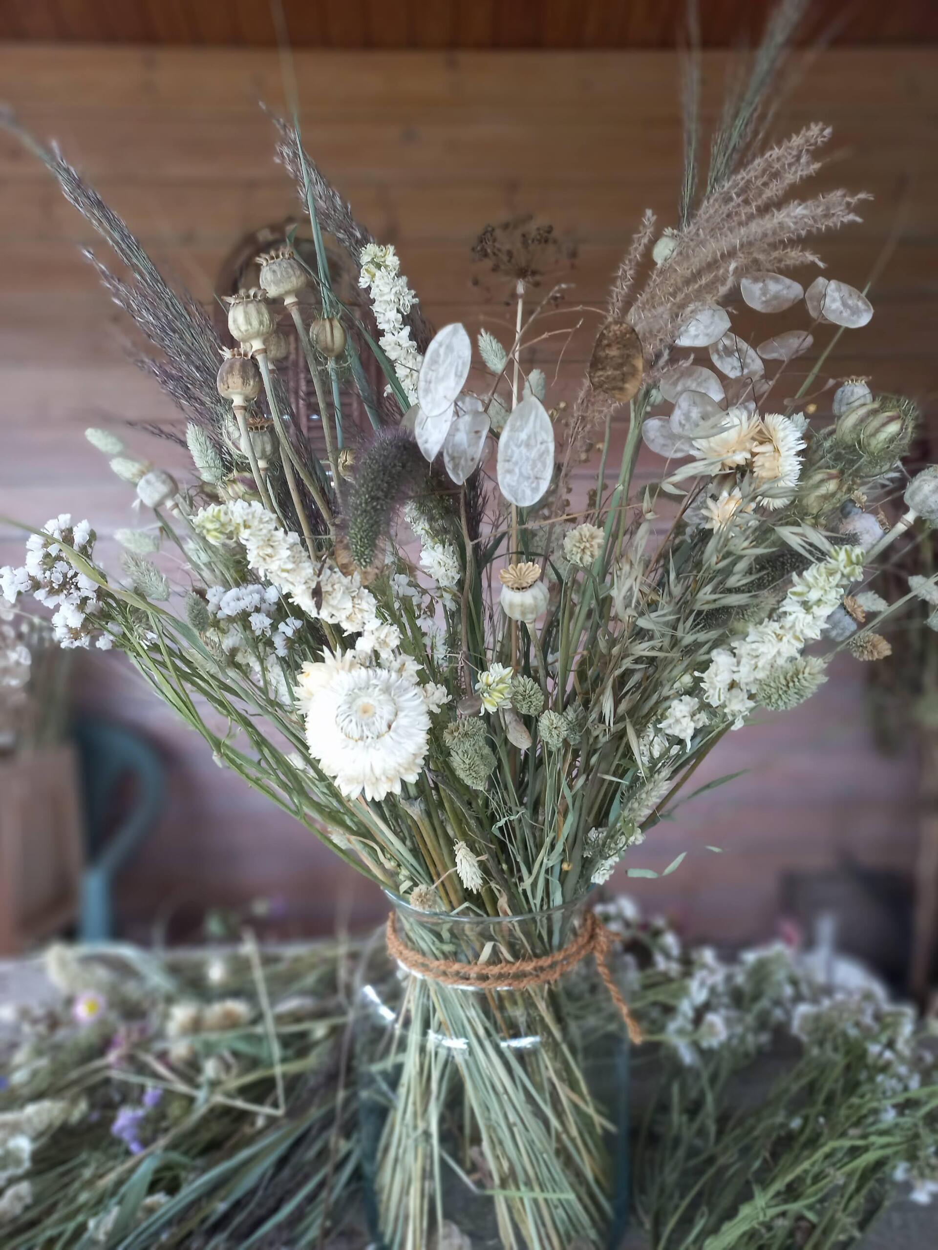 Droogbloemenboeket groot