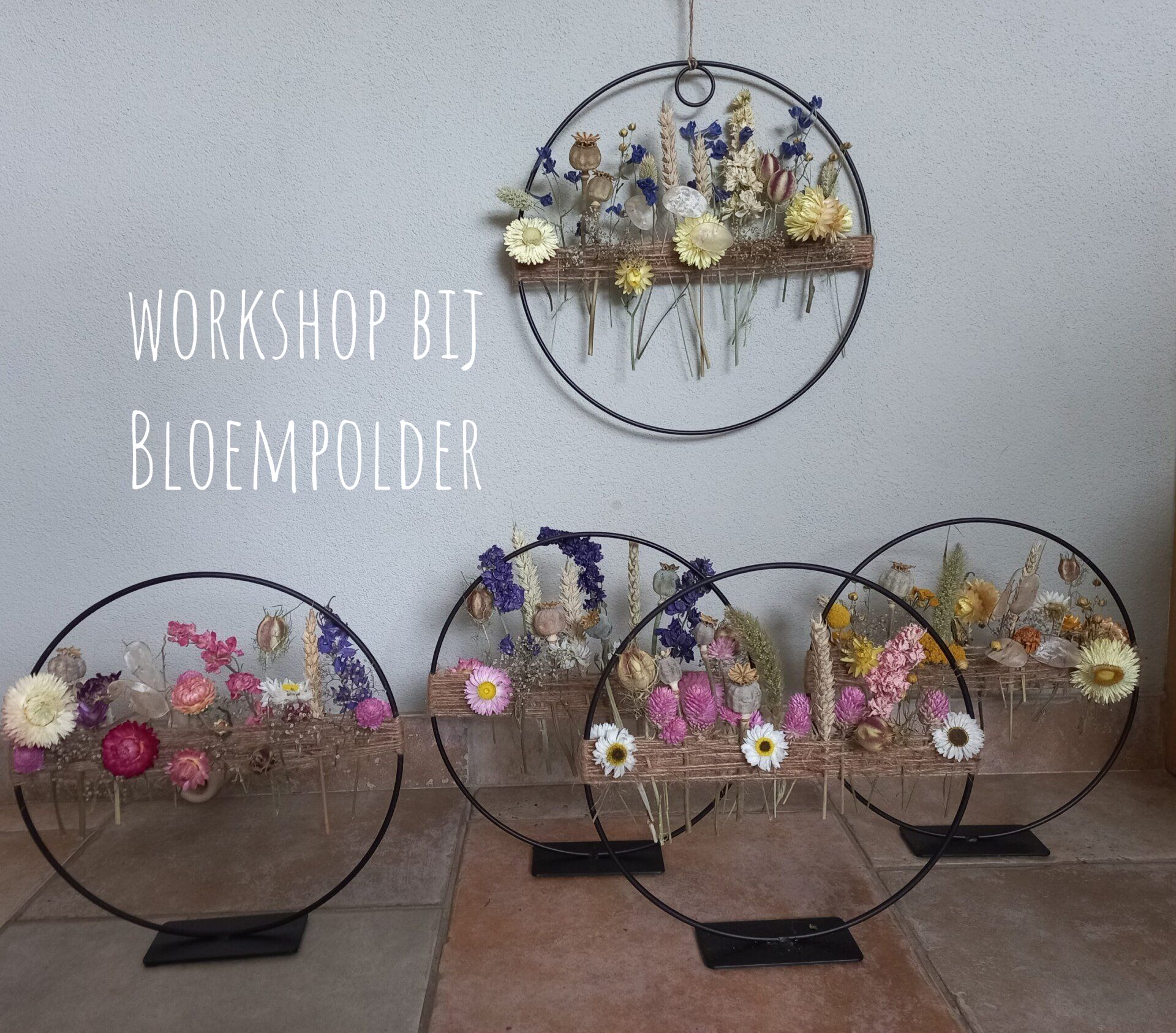 Workshoppresentatie bloemenkransen