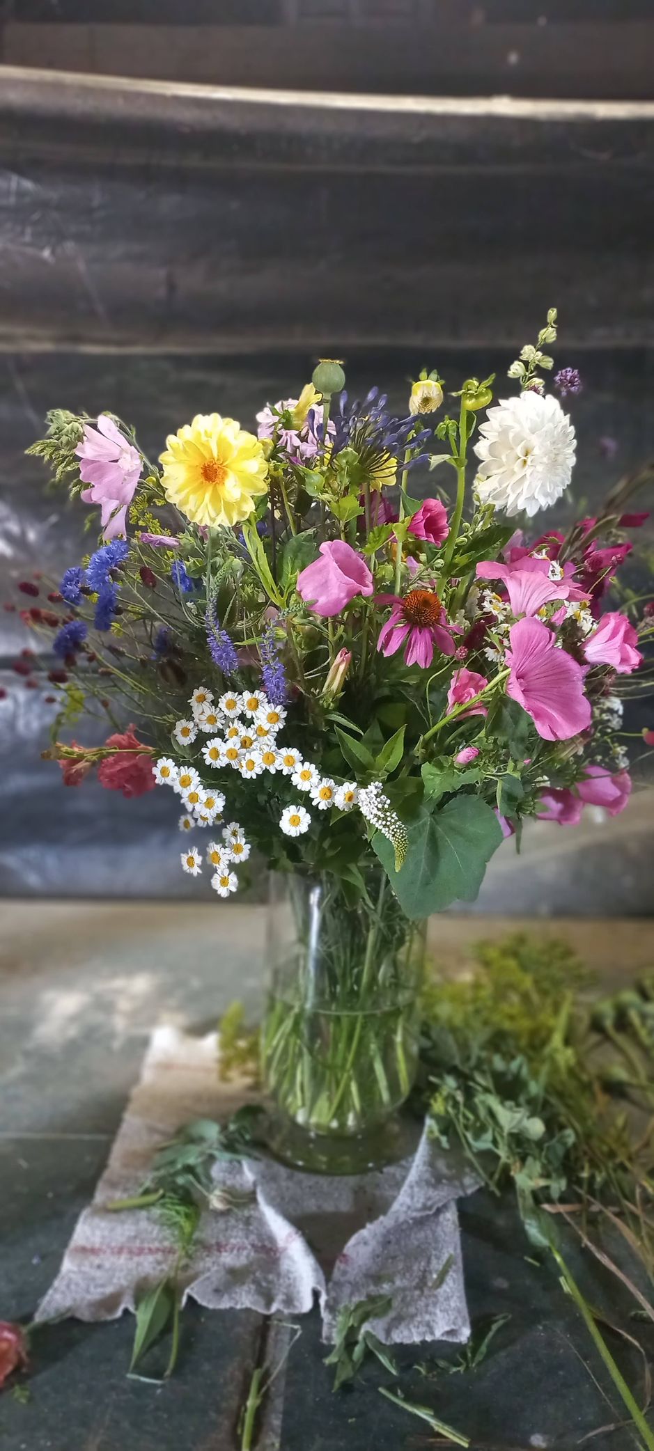 Plukbloemen voor een uitvaart