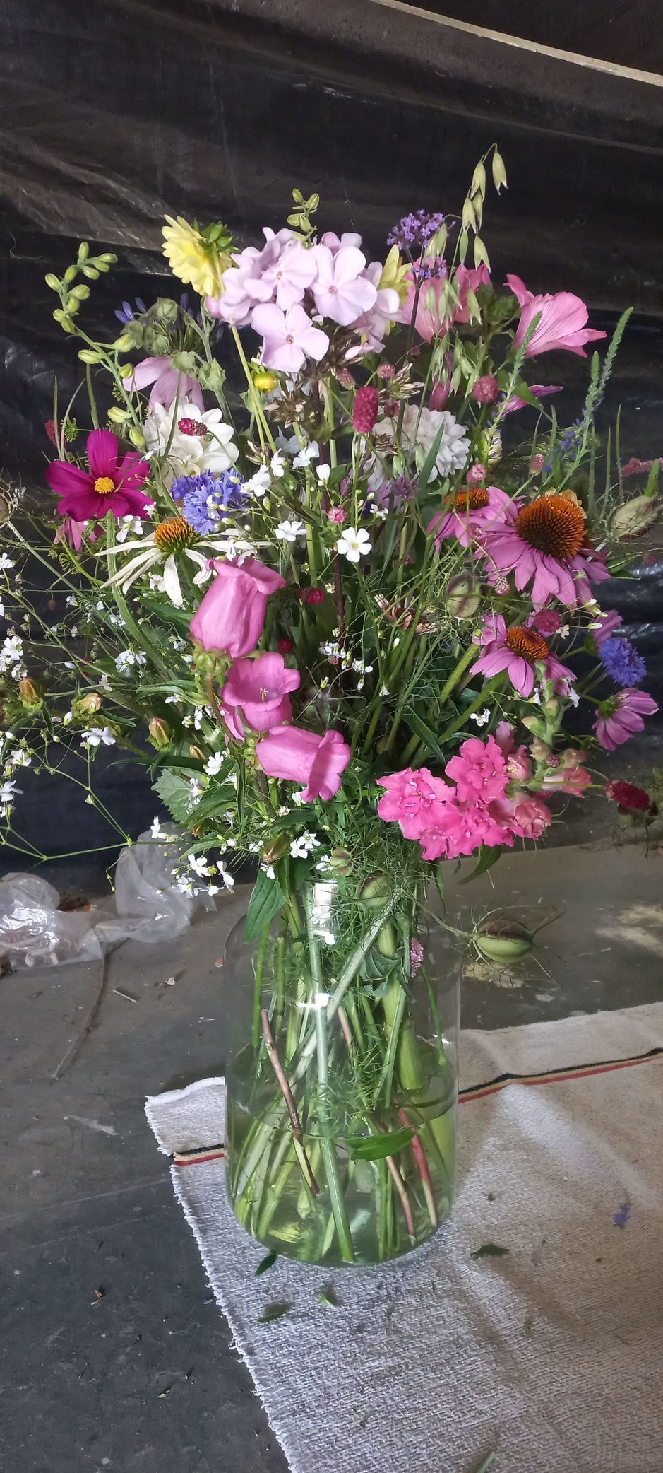 Plukbloemen voor een uitvaart