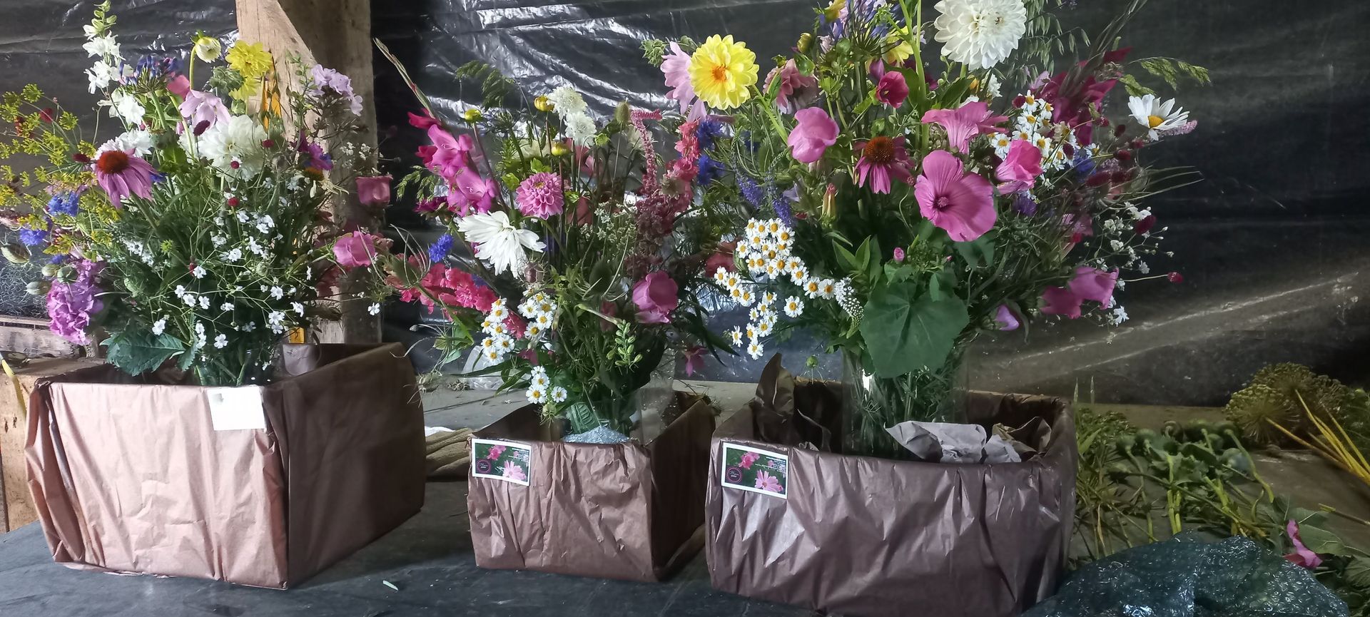 Plukbloemen voor een uitvaart