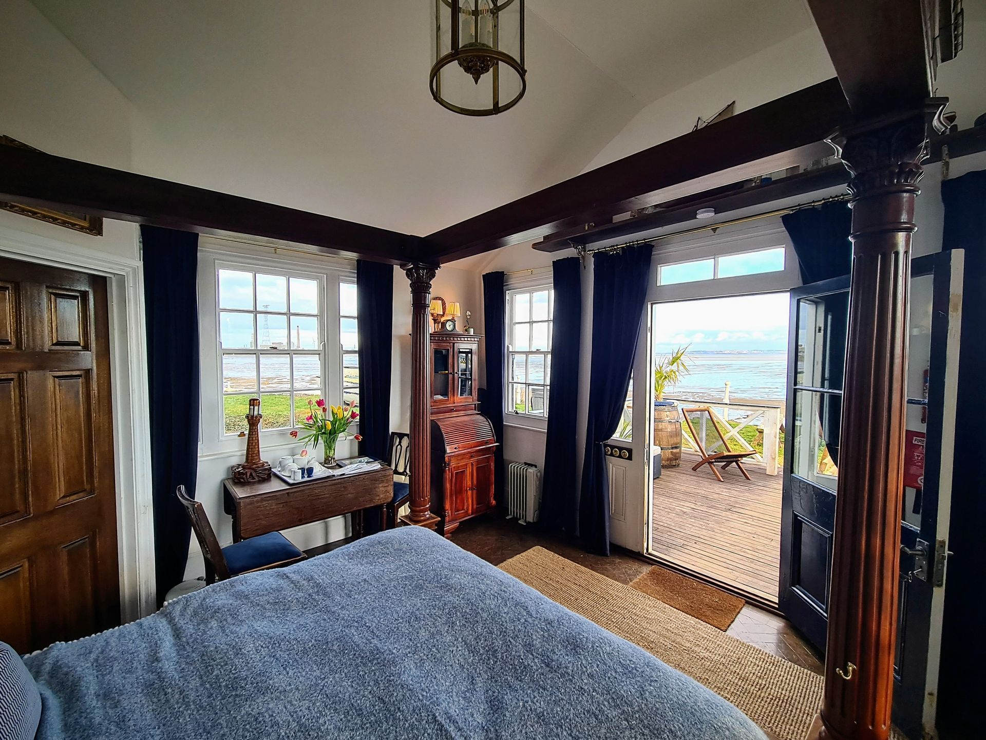 One of the interior shots from inside the lodge at the West Usk Lighthouse.