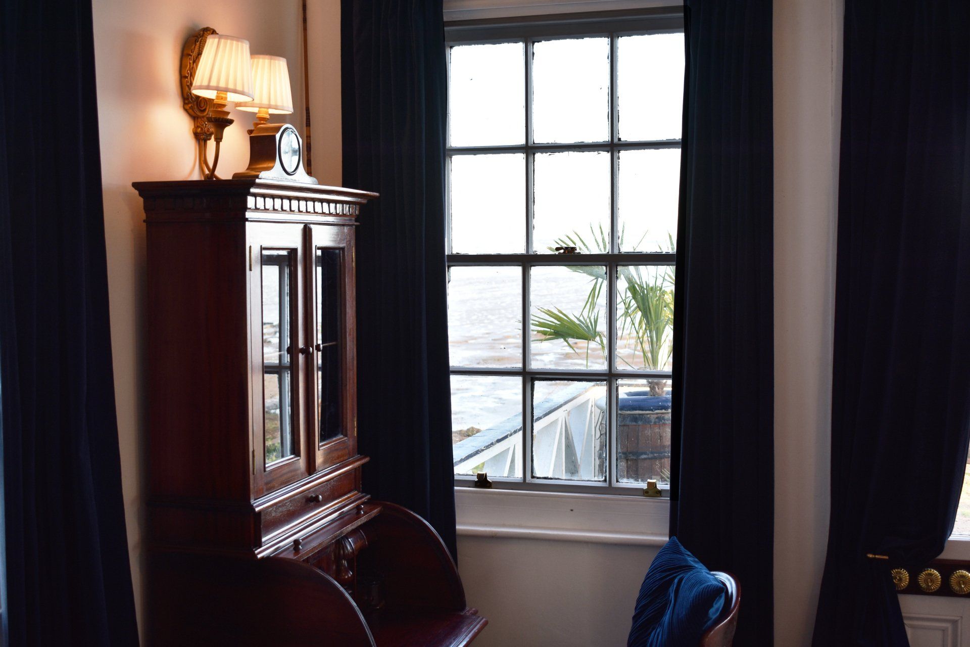 One of the interior shots from inside the lodge at the West Usk Lighthouse.