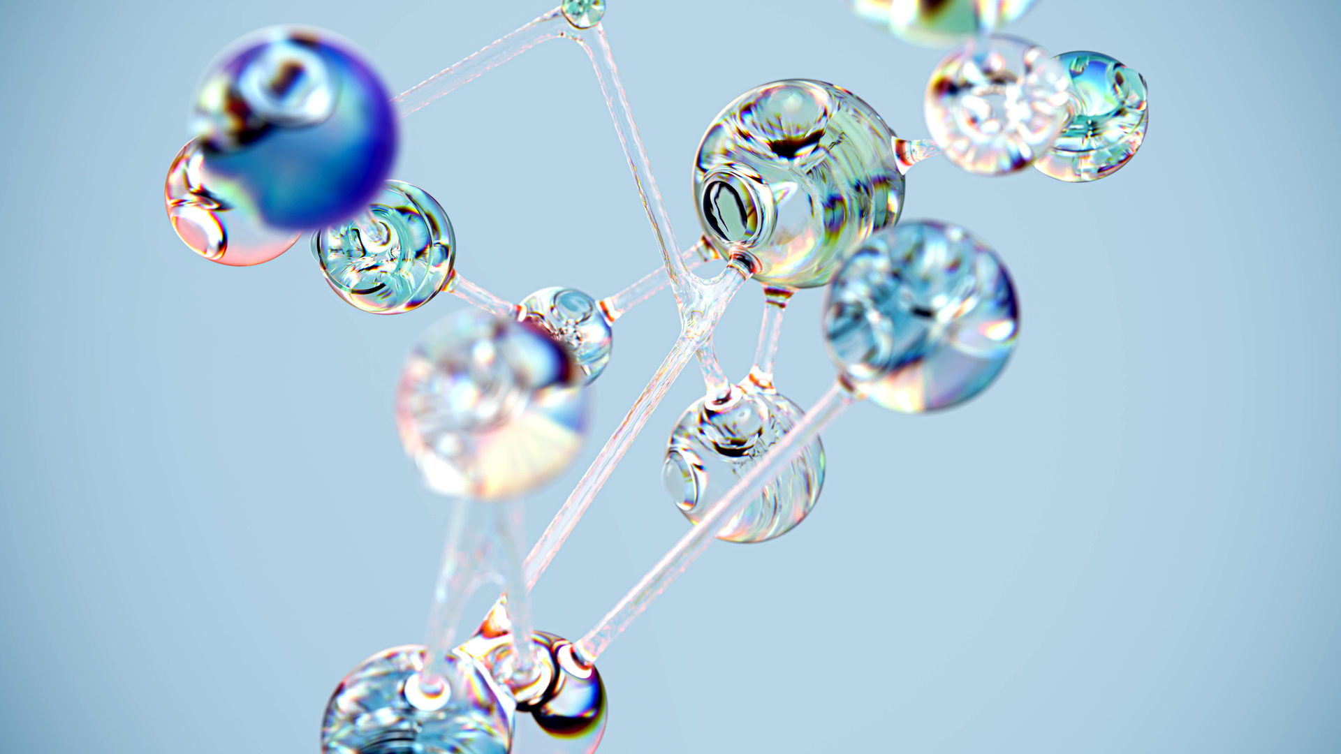 A 3d model of a chemical compound on a white background.