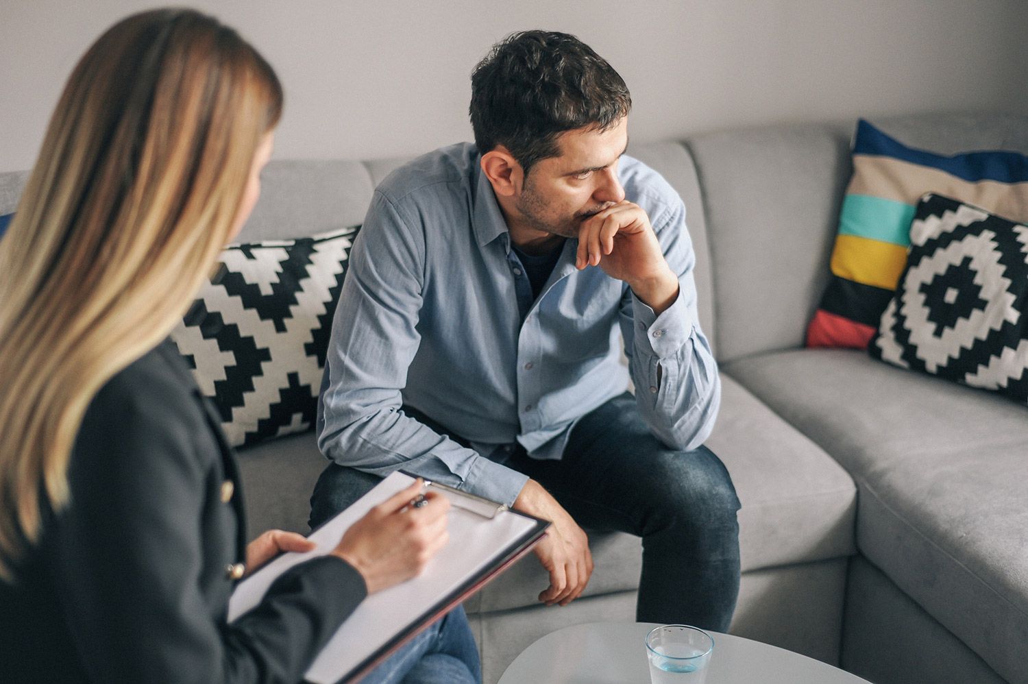 Man Attending Counseling Session — Dallas, TX — Wings of the Future
