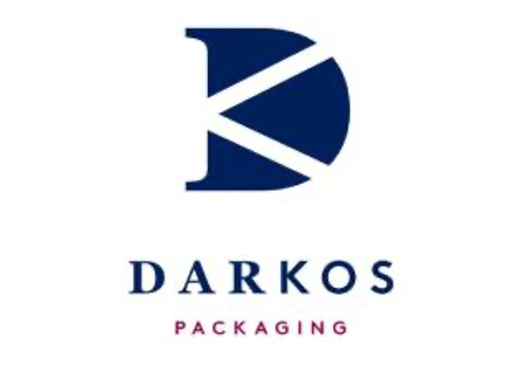 Dark blue Darkos Packaging logo with stylized “D” on a white background