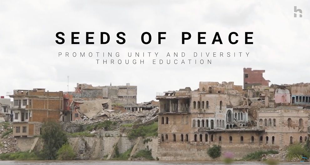 Human Rights Education: A poster for seeds of peace promoting unity and diversity through education