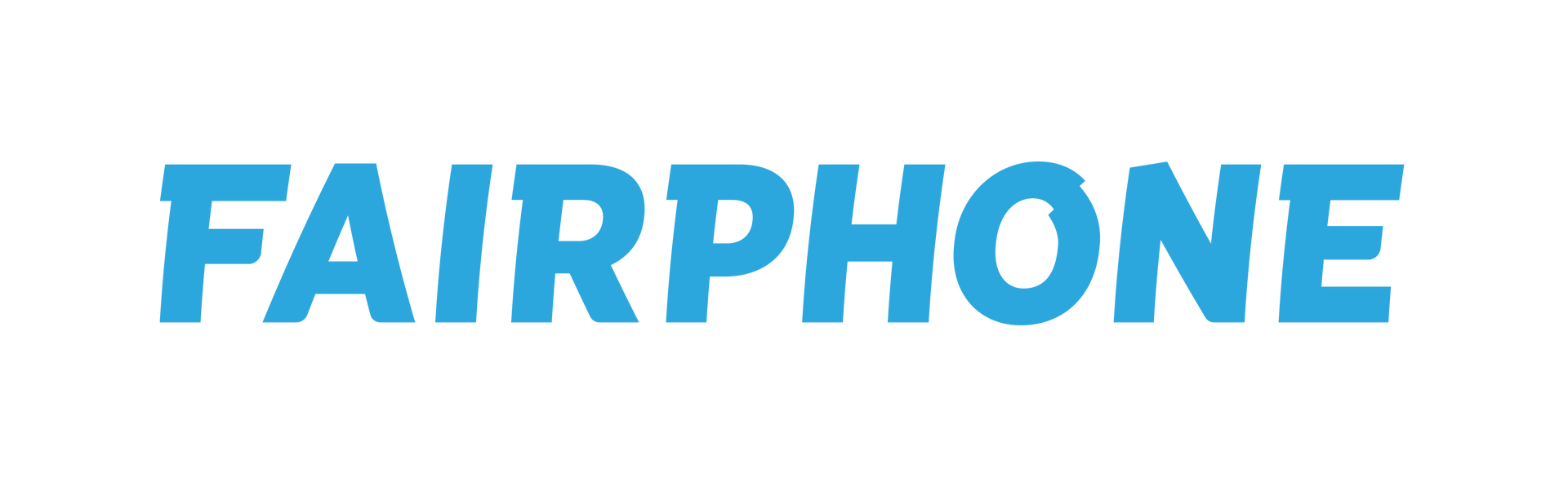 Fairphone logo in teal against a white background.