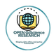 Logo: Globe inside an open book, with