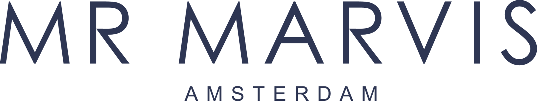 MR MARVIS logo with the city name Amsterdam beneath.
