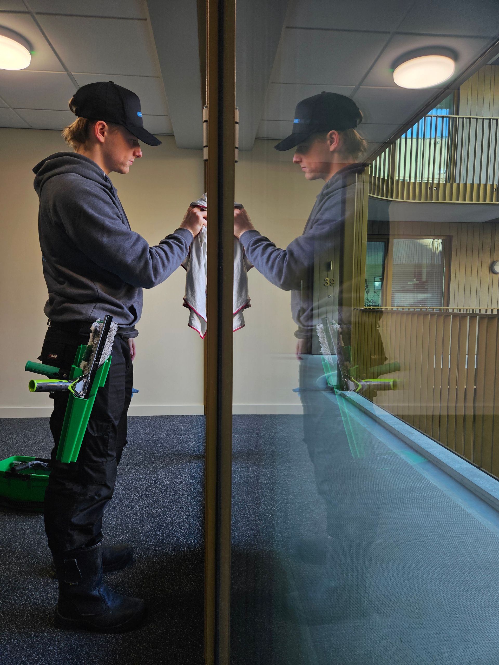 glasbewassing
