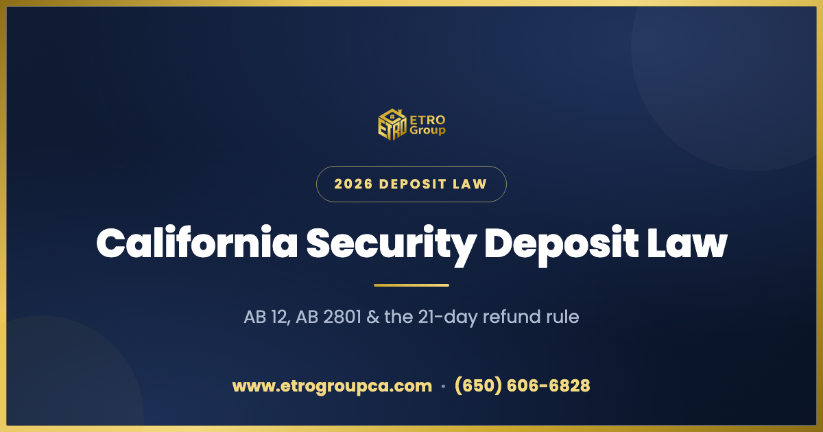 California Security Deposit Law 2026: What Landlords Can & Can't Do