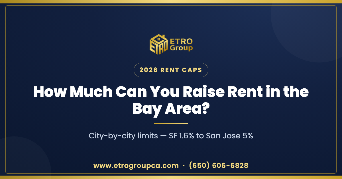 2026 Bay Area rent increase limits by city