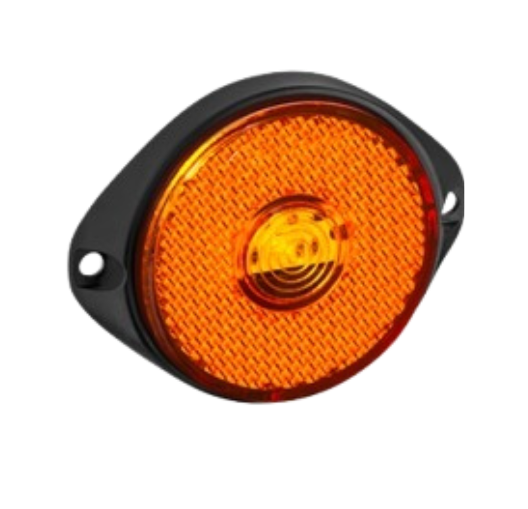 Um objeto de plástico cinza com um furo no meio