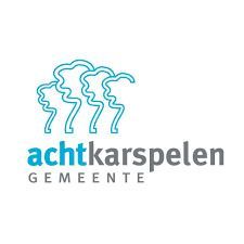 Logo voor Gemeente Achtkarspelen met turquoise profielcontouren en blauwgrijze tekst op een witte achtergrond.