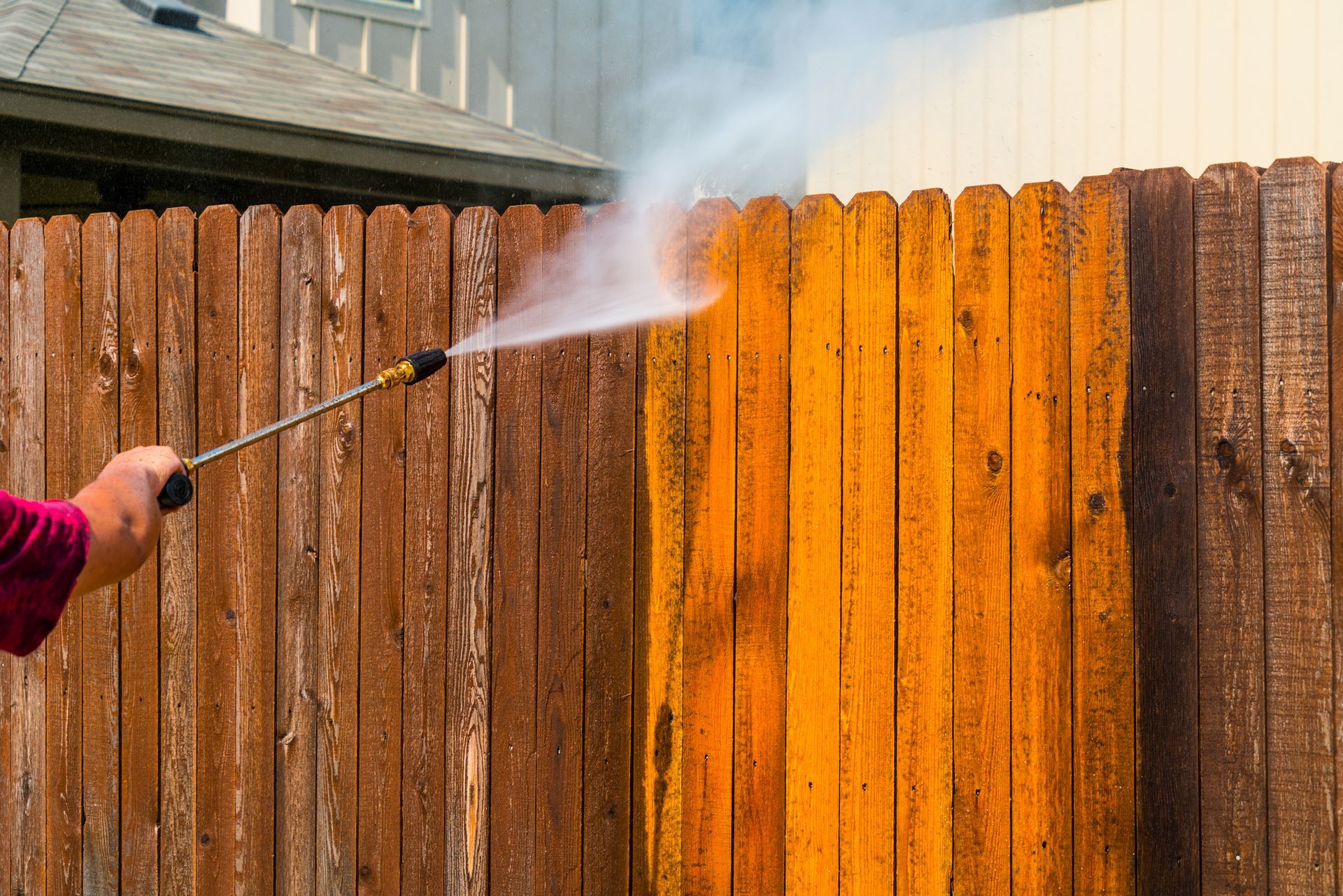 Pressure Washing Wooden Fence — Jesup, GA — O'Neal Premier Services