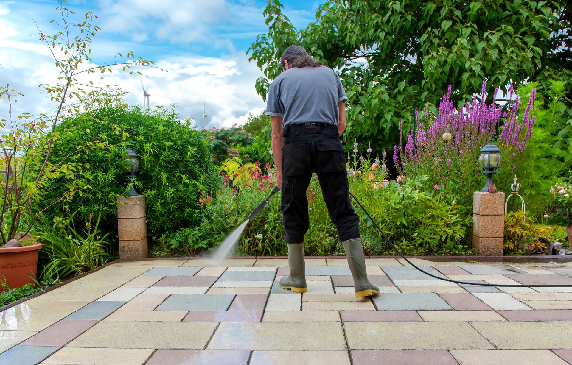 Cleaning Stone Slabs — Jesup, GA — O'Neal Premier Services Cleaning Stone Slabs — Jesup, GA — O'Neal Premier Services