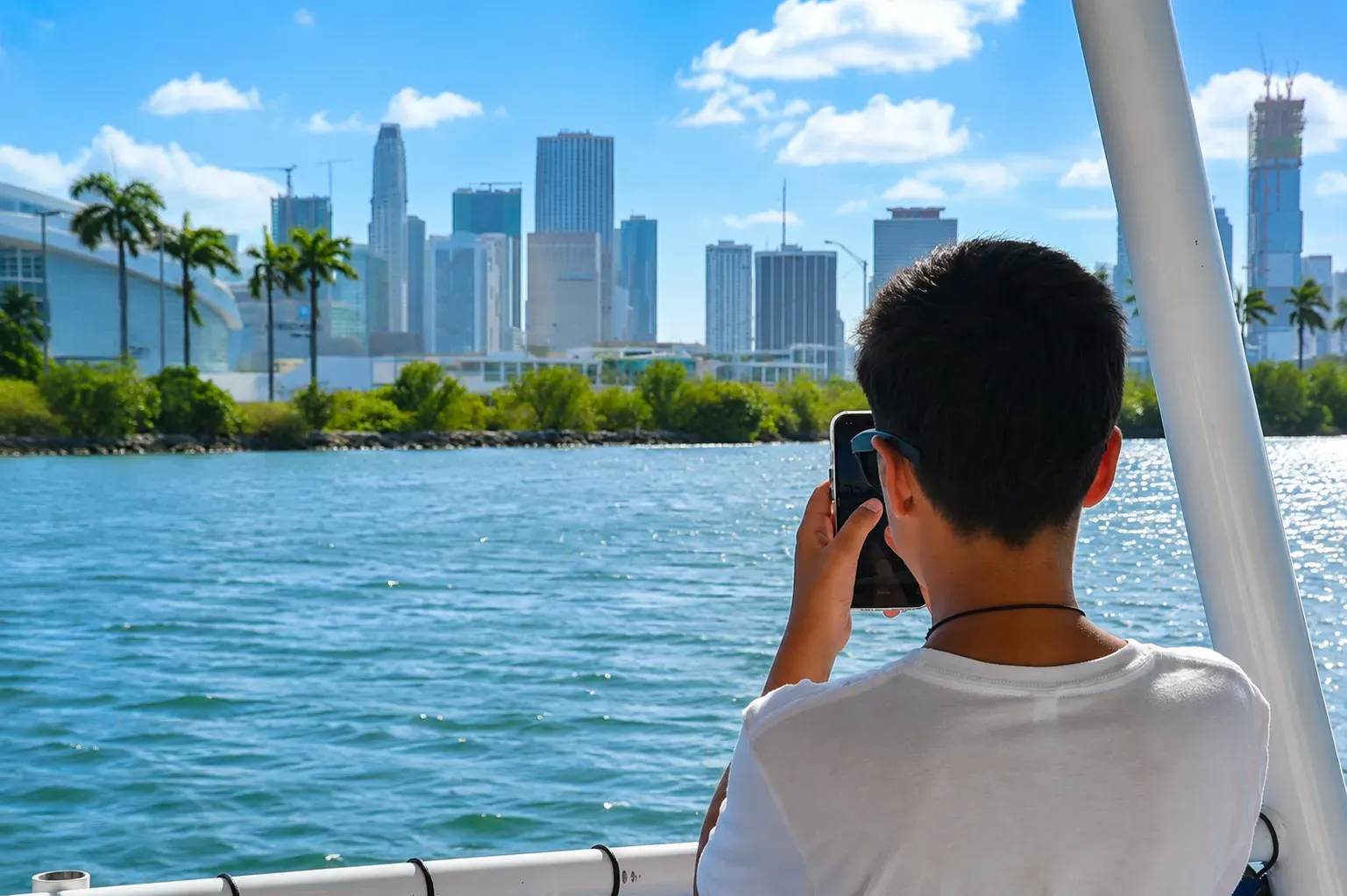 Kid-friendly morning Early Bird sightseeing cruise with Miami skyline views.
