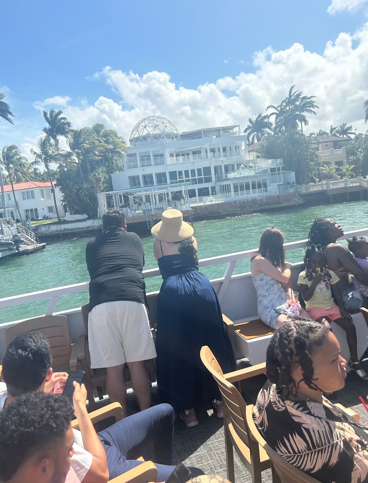 Miami Culture Boat Tour passing by Star Island