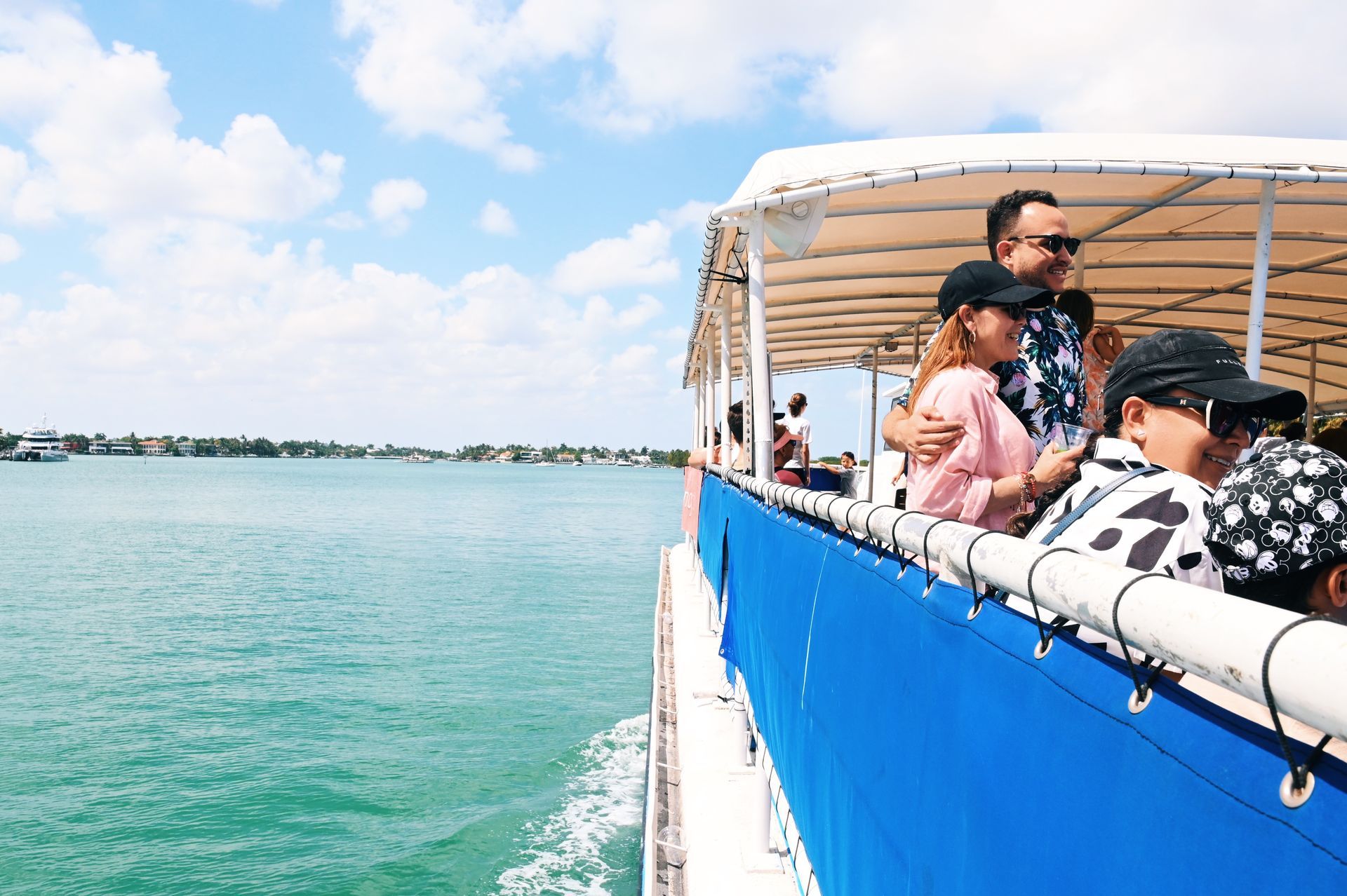 Passengers enjoying the Miami Boat Cruises