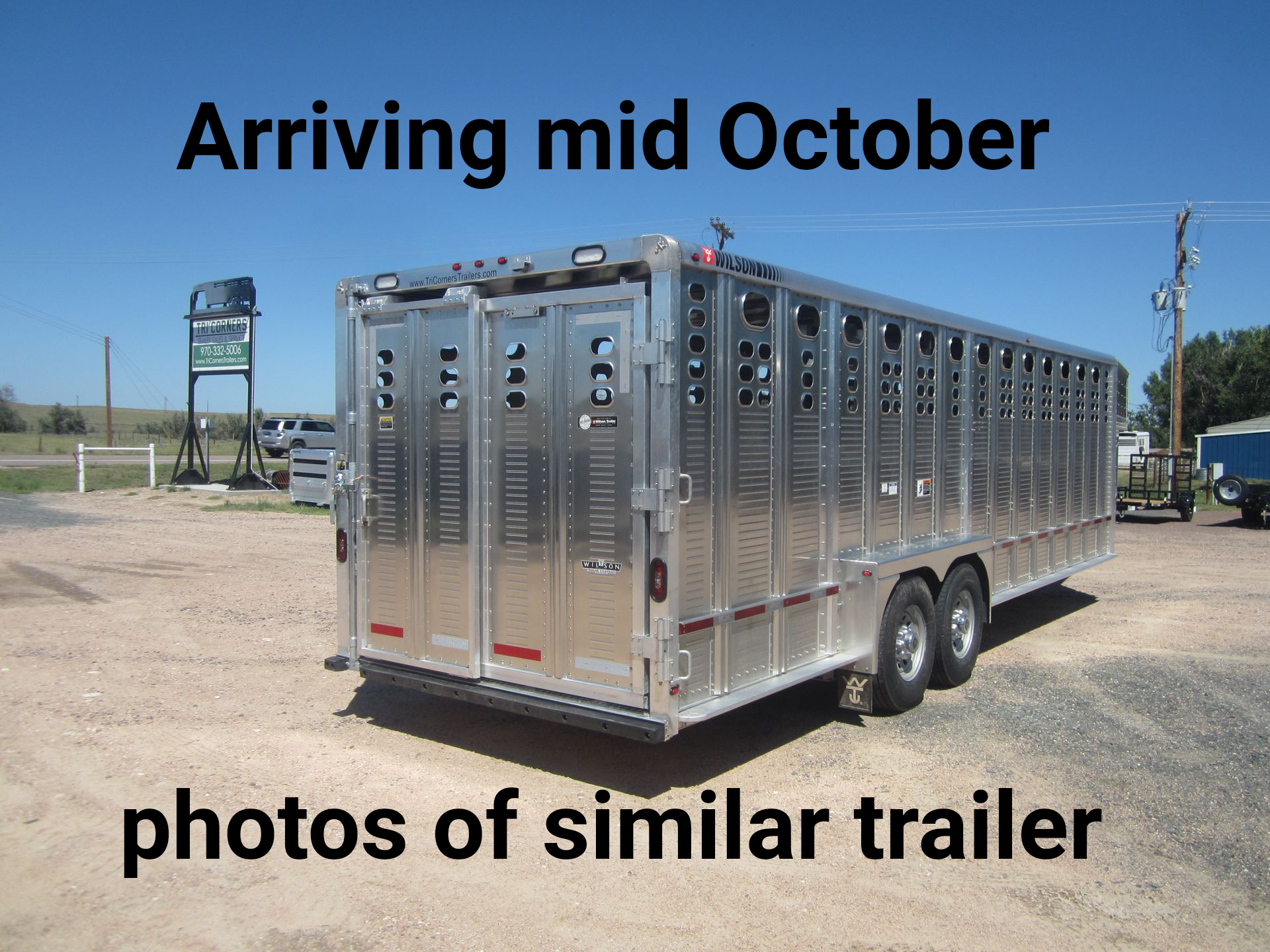 2027 Wilson 7x26 "Ranch Hand" Livestock Trailer