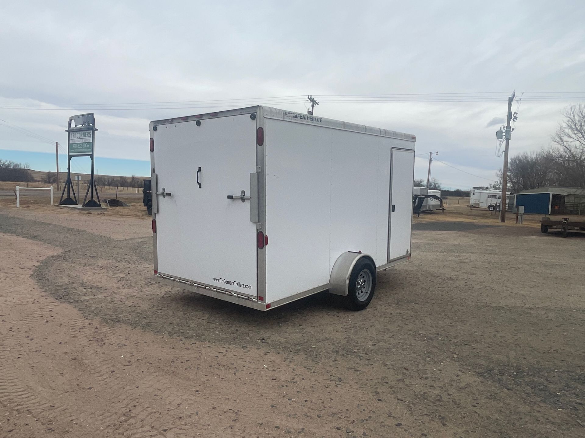 2010 Featherlite 6'6x12 Bumper Hitch Cargo Trailer