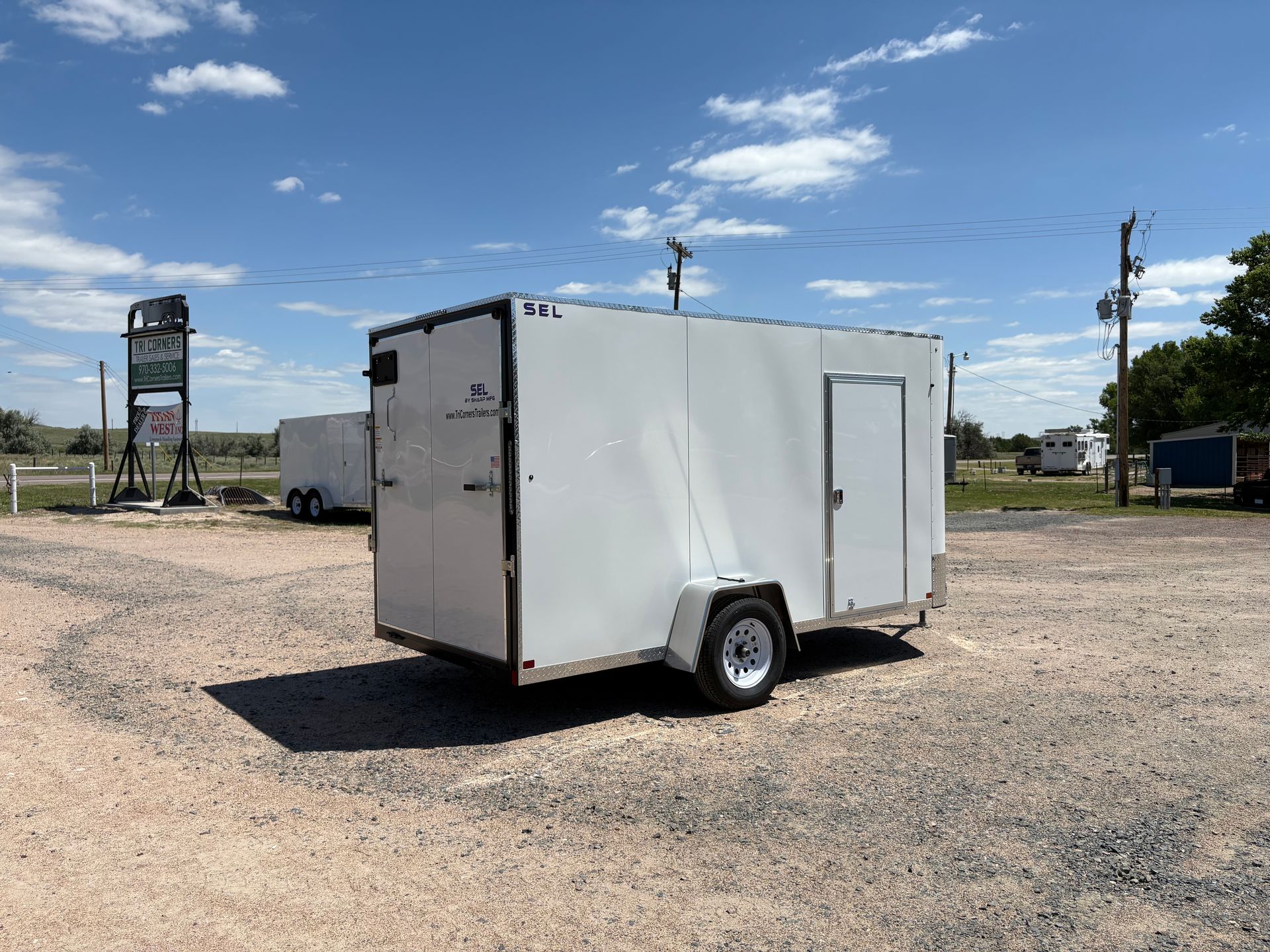 2026 Sharp 6x12 "SEL" bumper hitch Cargo Trailer