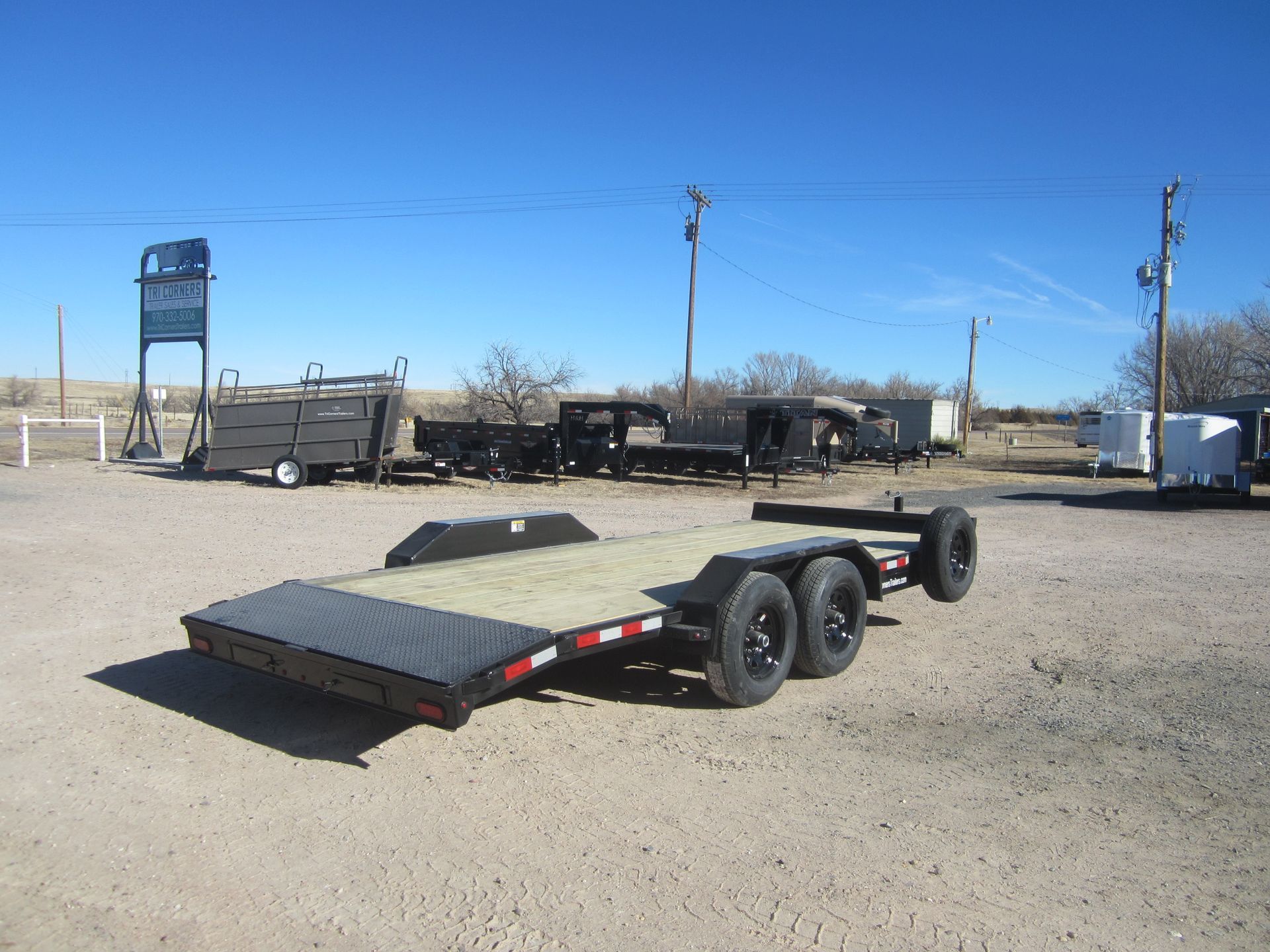 2025 H&H 18' Bumper Hitch Car Hauler