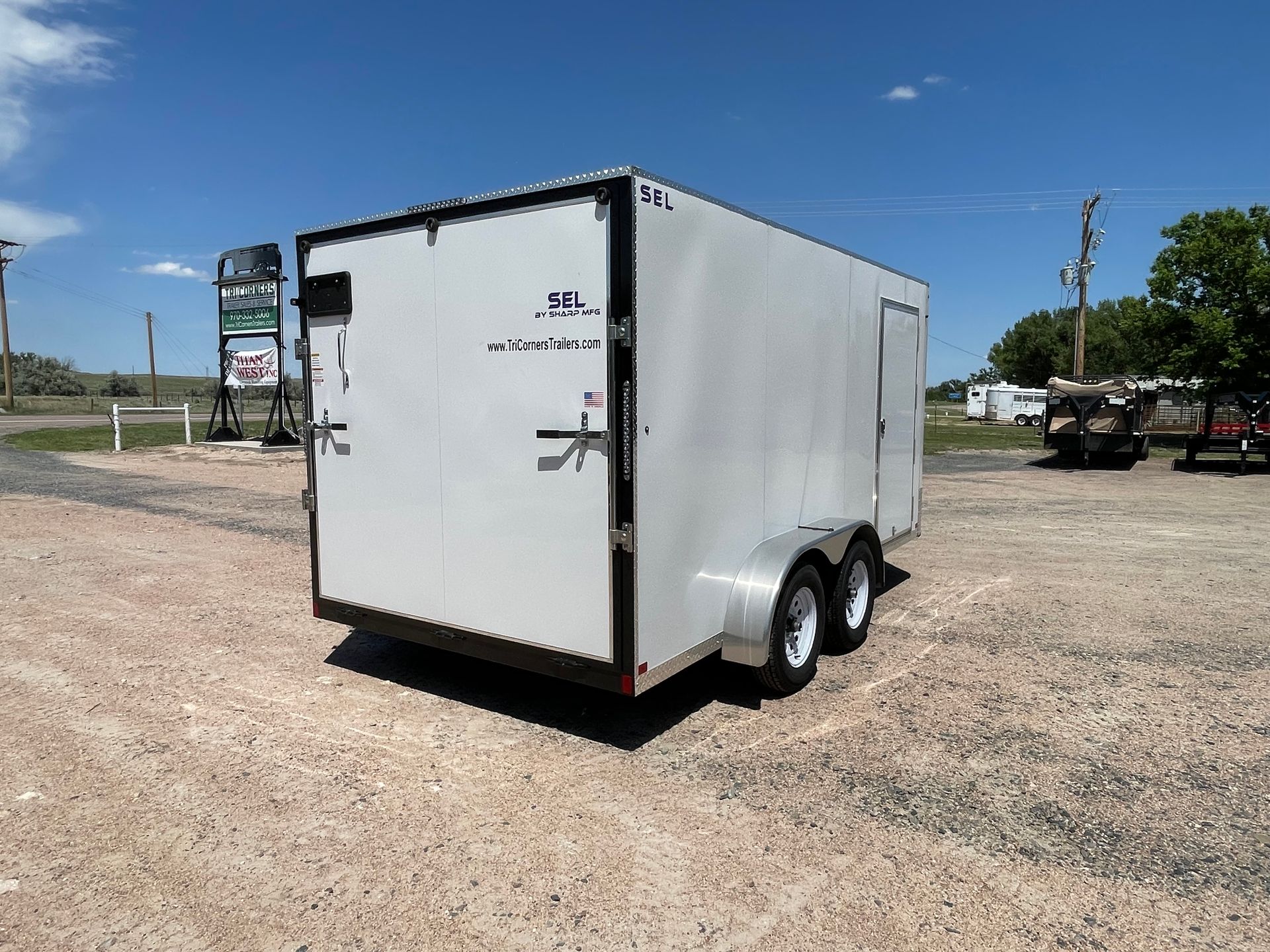 2026 Sharp 7x14 "SEL" bumper hitch Cargo Trailer