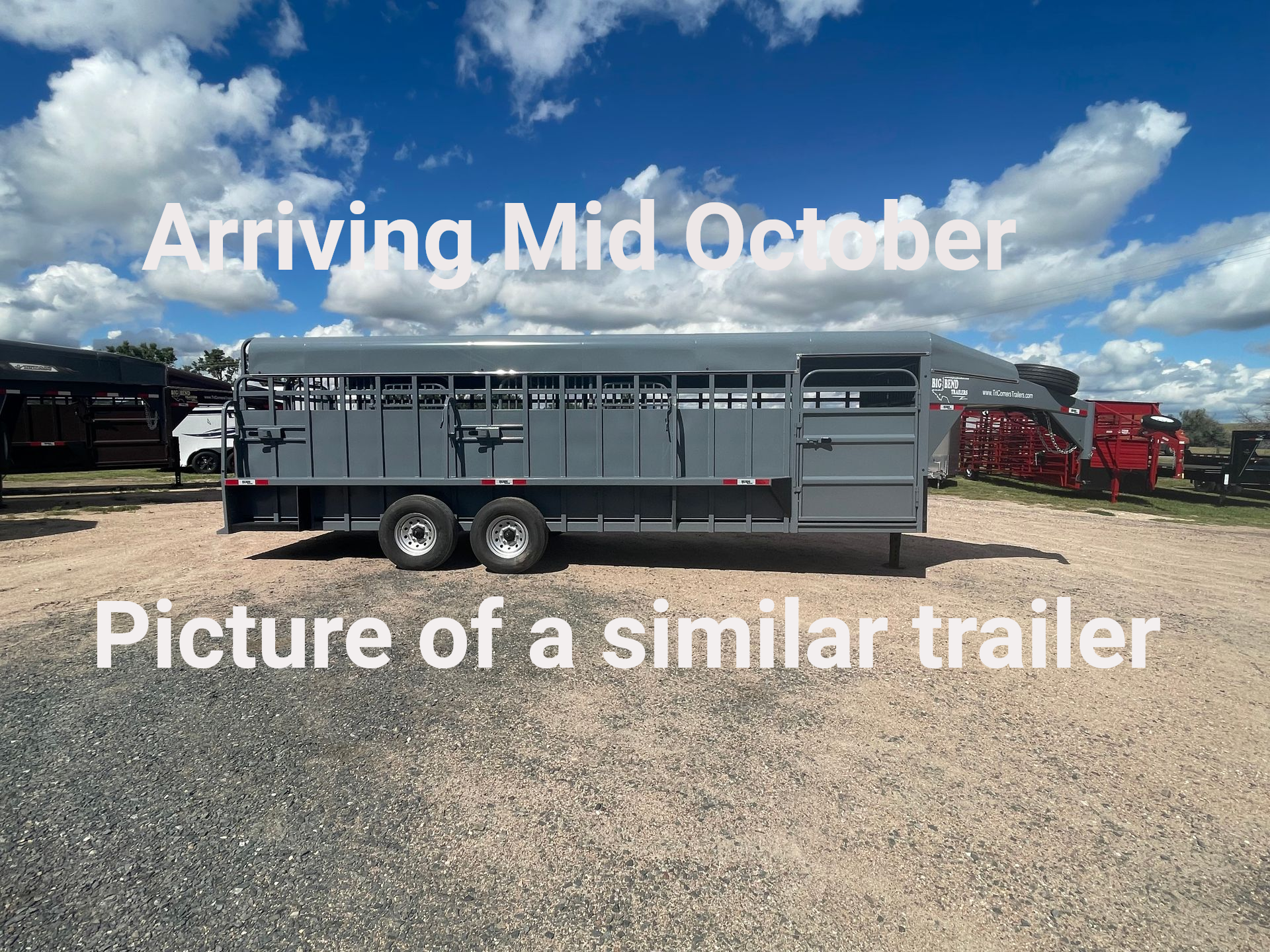 2026 Big Bend 7x24 Full Top Livestock Trailer