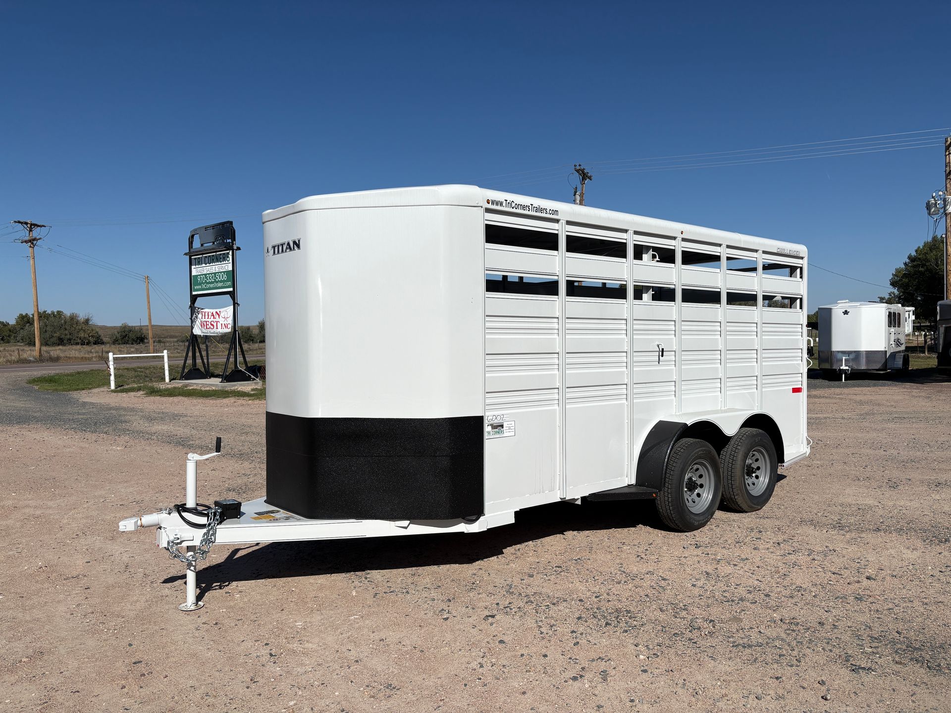 2026 6x16 Titan Bumper Livestock Trailer