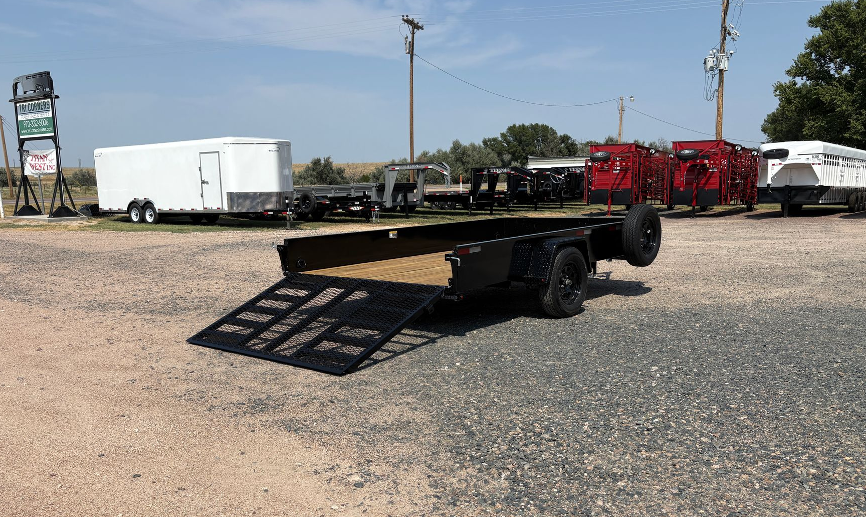 2027 H&H 12' Solid Side Utility Trailer