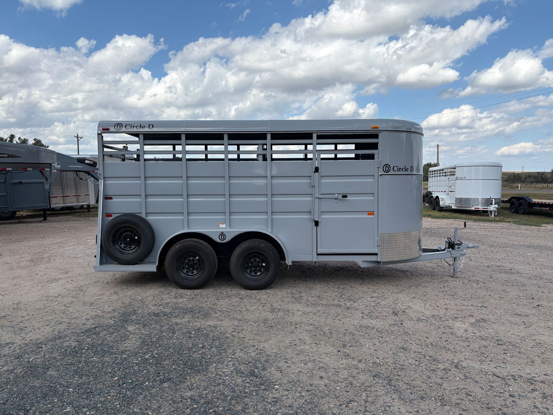 2027 Circle D 6x16 Bumper Hitch Livestock Trailer