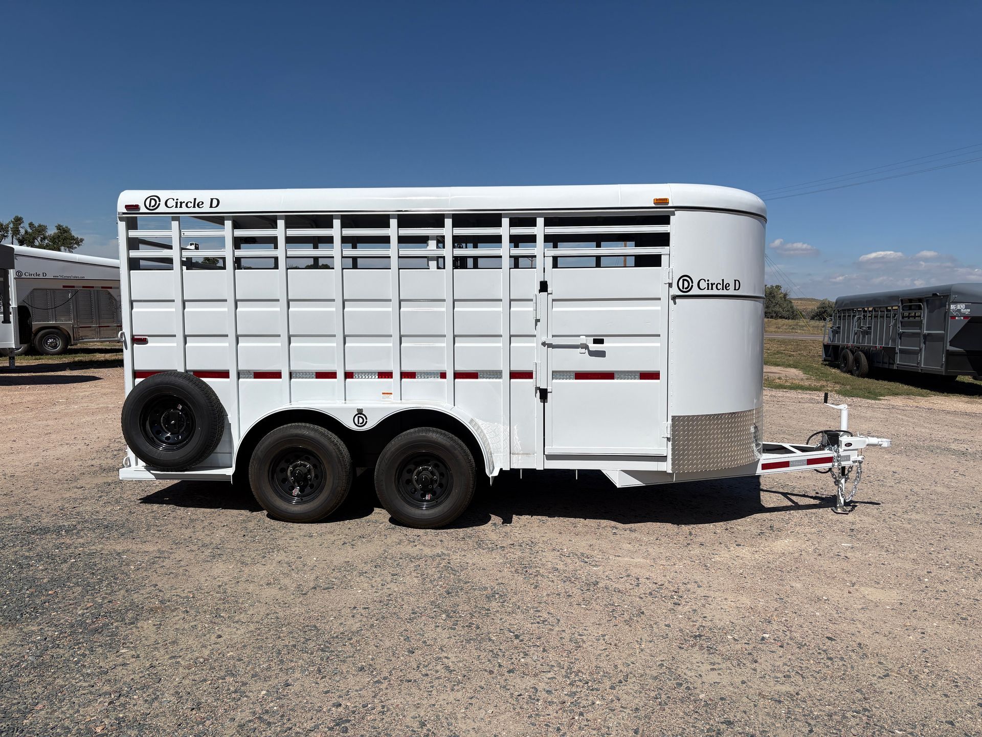 2027 Circle D 6'8x16 Bumper Hitch Livestock Trailer