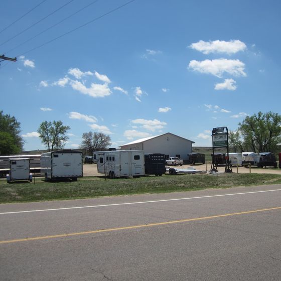 front lot of tri corners trailers