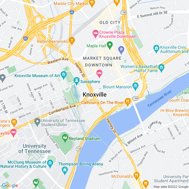 Map of business location