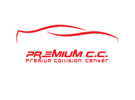 The logo for premium c.c. premium collision center