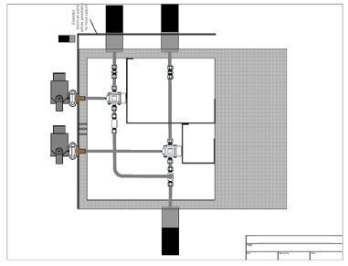 A black and white drawing of a machine on a white background.