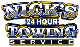 Nick’s Towing Rutherford NJ logo for 24/7 emergency roadside assistance, jumpstarts, and lockout services.