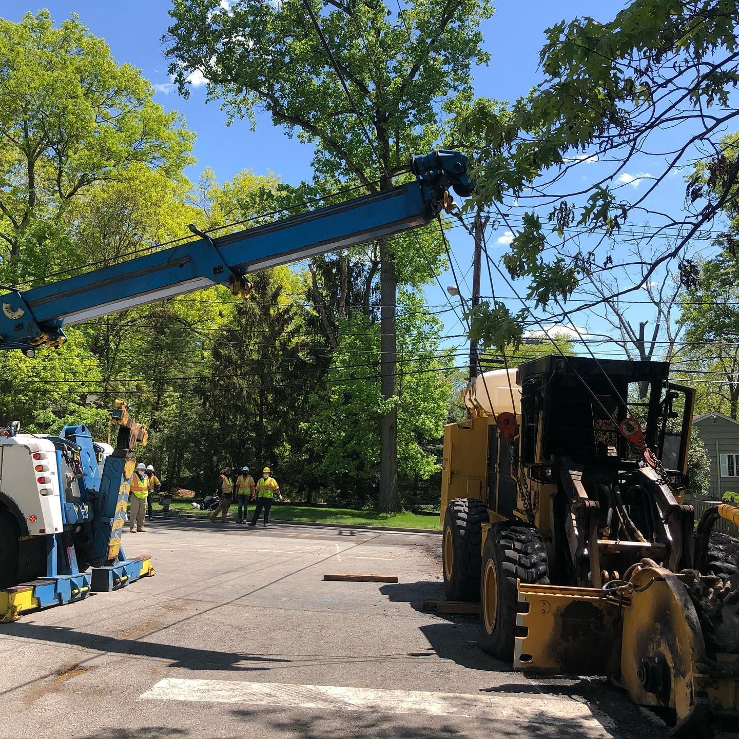 Heavy-duty forklift recovery in Rutherford NJ by Nick’s Towing Service with expert roadside assistance team.